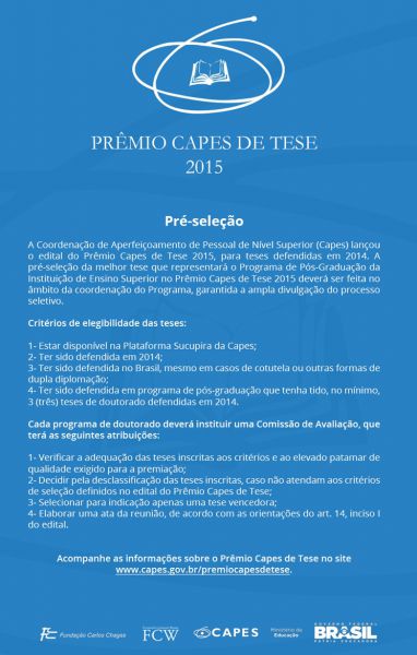 Prêmio Capes de Tese 2015